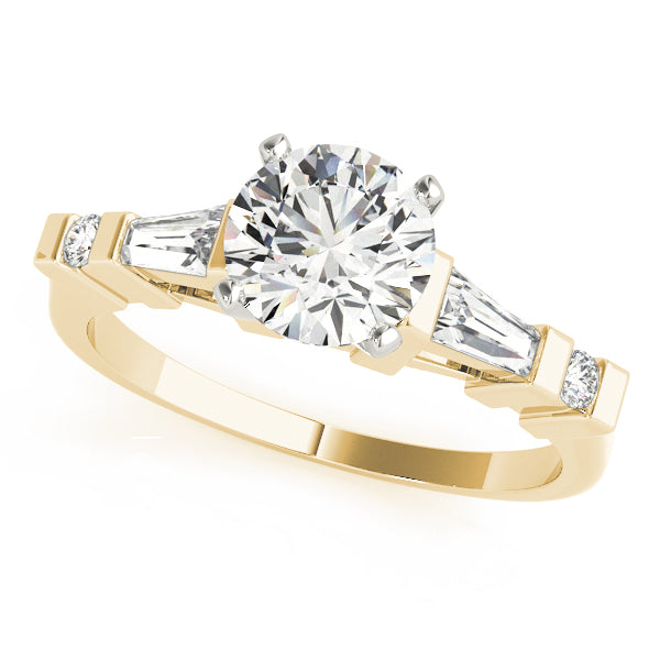 Baguette Fancy Shape Diamond Engagement Ring · 0.48 ct tw