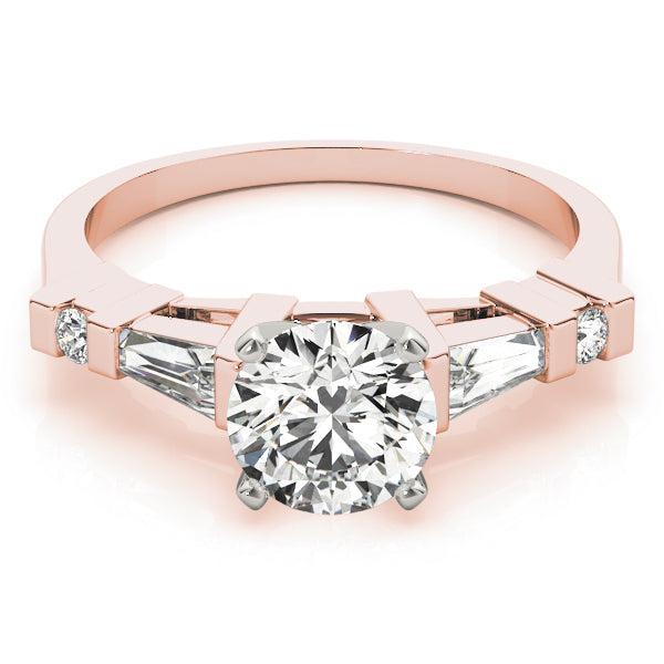 Baguette Fancy Shape Diamond Engagement Ring · 0.35 ct tw