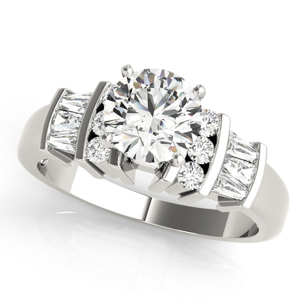 Baguette Fancy Shape Diamond Engagement Ring · 0.45 ct tw