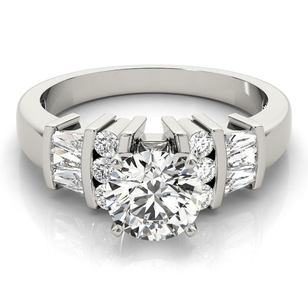 Baguette Fancy Shape Diamond Engagement Ring · 0.45 ct tw