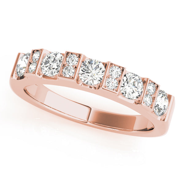 Bar Set Diamond Wedding Band · 0.68 ct tw