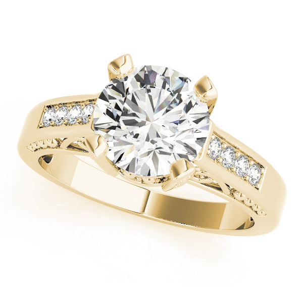 Round Antique Diamond Engagement Ring · 2.02 ct tw