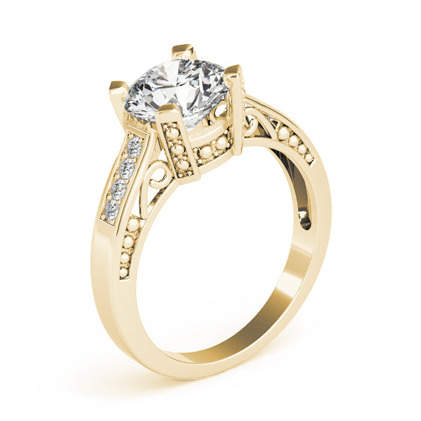 Round Antique Diamond Engagement Ring · 2.02 ct tw