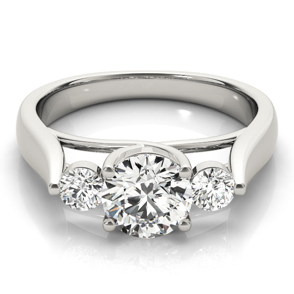 Round Three-Stone Diamond Engagement Ring · 2.00 ct tw