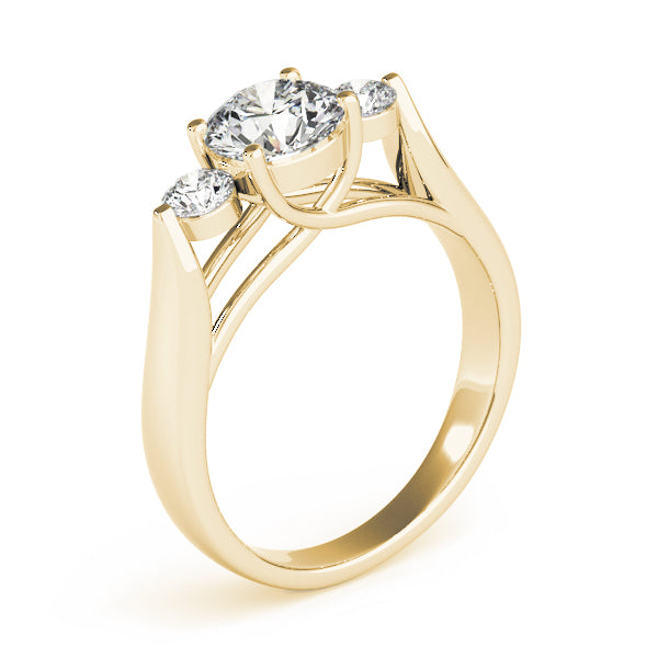 Round Three-Stone Diamond Engagement Ring · 1.25 ct tw