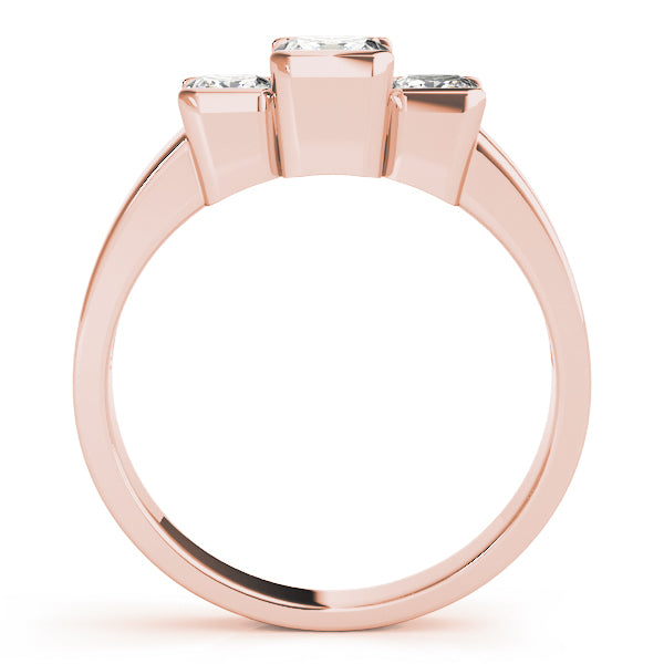 Square Three-Stone Princess Diamond Engagement Ring · 1.12 ct tw