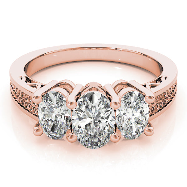 Oval Three-Stone Diamond Engagement Ring · 1.71 ct tw