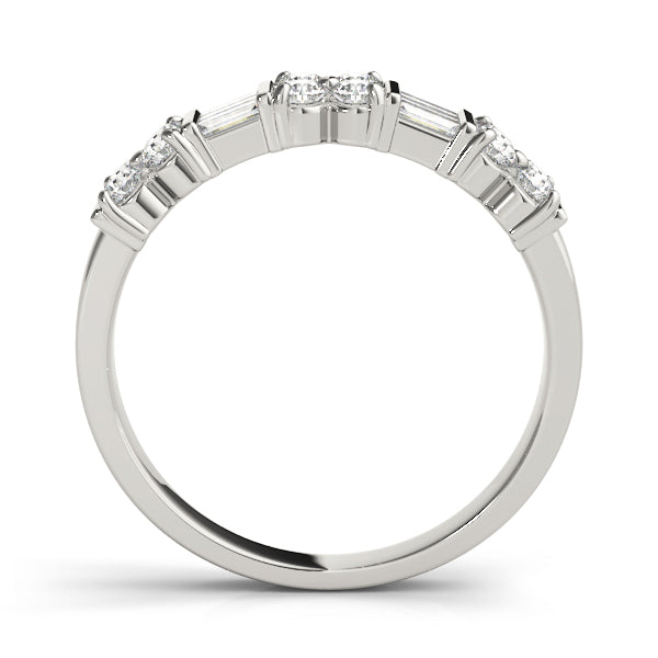 Baguette Fancy Shape Diamond Wedding Band · 0.66 ct tw