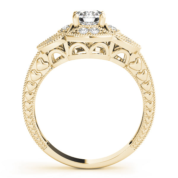 Round Antique Diamond Engagement Ring · 0.68 ct tw
