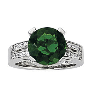Round Gemstone Fashion Ring · 0.54 ct tw