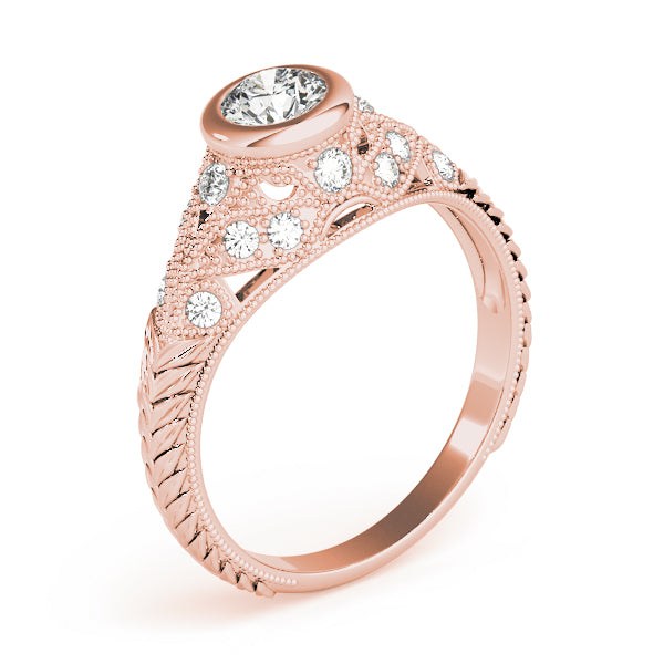 Round Antique Diamond Engagement Ring · 0.62 ct tw