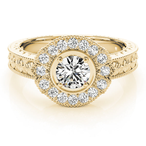 Round Antique Diamond Engagement Ring · 0.80 ct tw