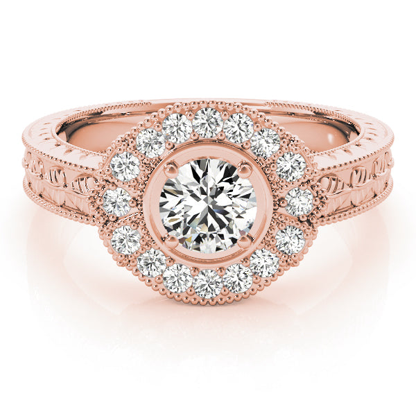 Round Antique Diamond Engagement Ring · 0.80 ct tw