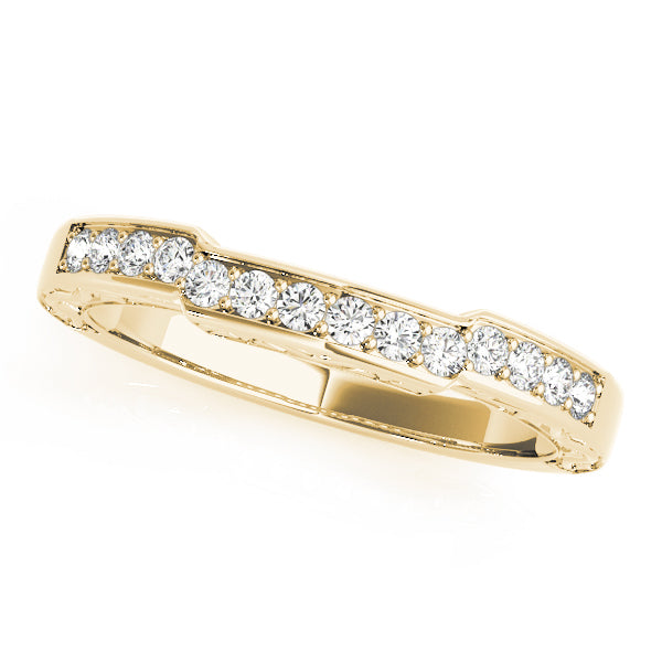 Curved Diamond Wedding Band · 0.14 ct tw