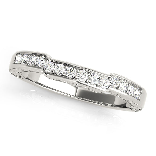 Curved Diamond Wedding Band · 0.14 ct tw