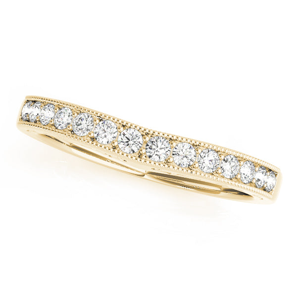 Curved Diamond Wedding Band · 0.19 ct tw