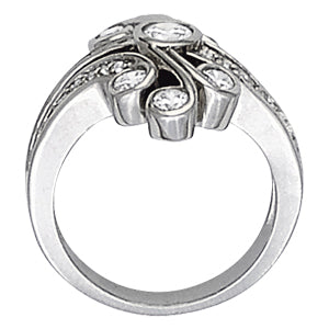 Round Diamond Right Hand Fashion Ring · 0.94 ct tw
