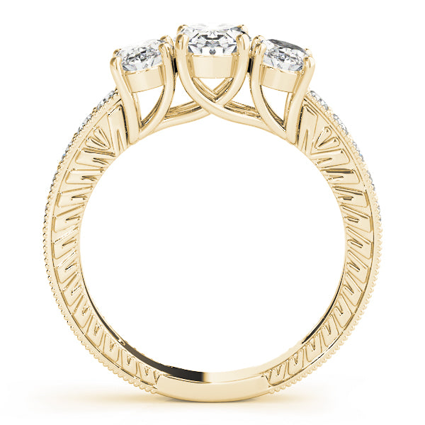 Oval Three-Stone Diamond Engagement Ring · 1.96 ct tw
