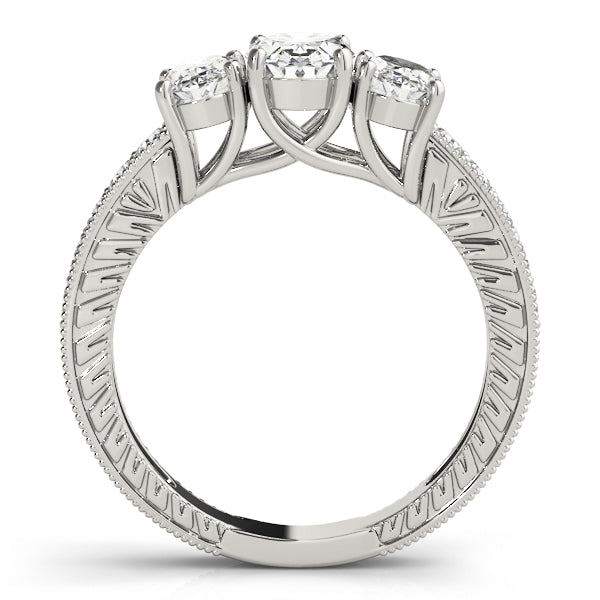 Oval Three-Stone Diamond Engagement Ring · 1.96 ct tw