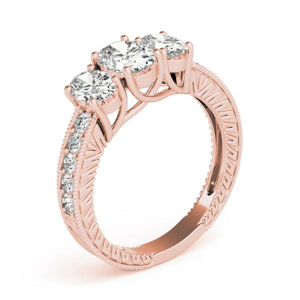 Oval Three-Stone Diamond Engagement Ring · 1.96 ct tw