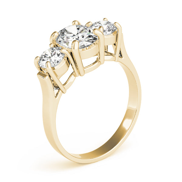 Oval Three-Stone Diamond Engagement Ring · 3.00 ct tw