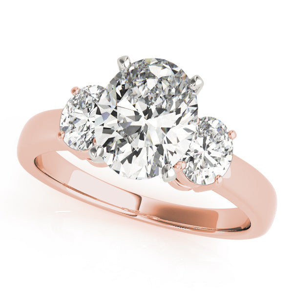 Oval Three-Stone Diamond Engagement Ring · 1.90 ct tw
