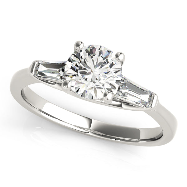 Round Fancy Shape Baguette Diamond Engagement Ring · 2.00 ct tw