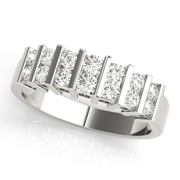 Bar Set Diamond Wedding Band · 0.46 ct tw