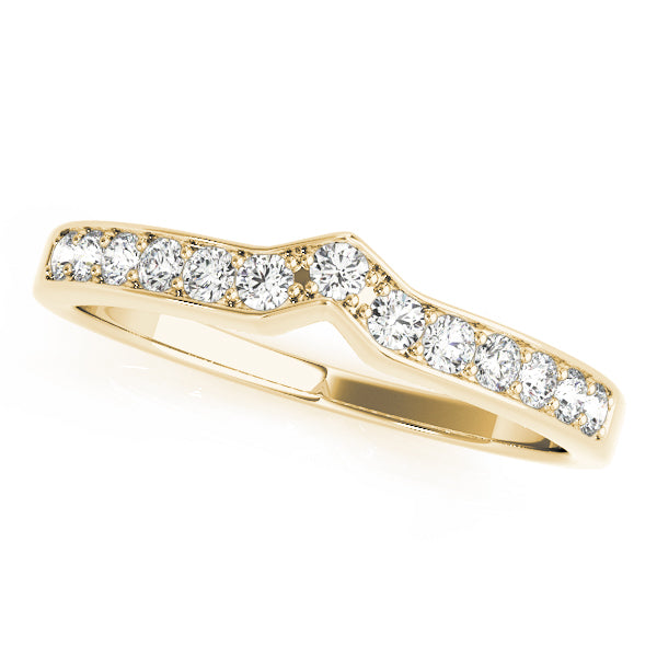 Curved Diamond Wedding Band · 0.18 ct tw