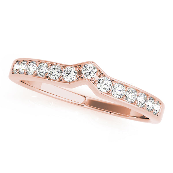 Curved Diamond Wedding Band · 0.18 ct tw