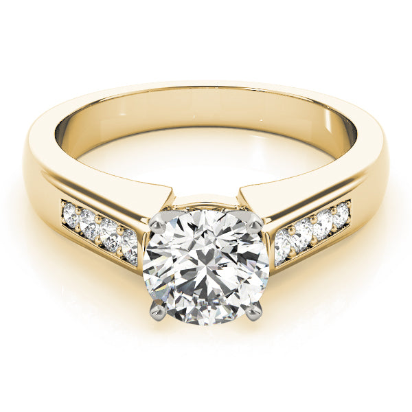 Single Row Channel Set Diamond Engagement Ring · 0.17 ct tw