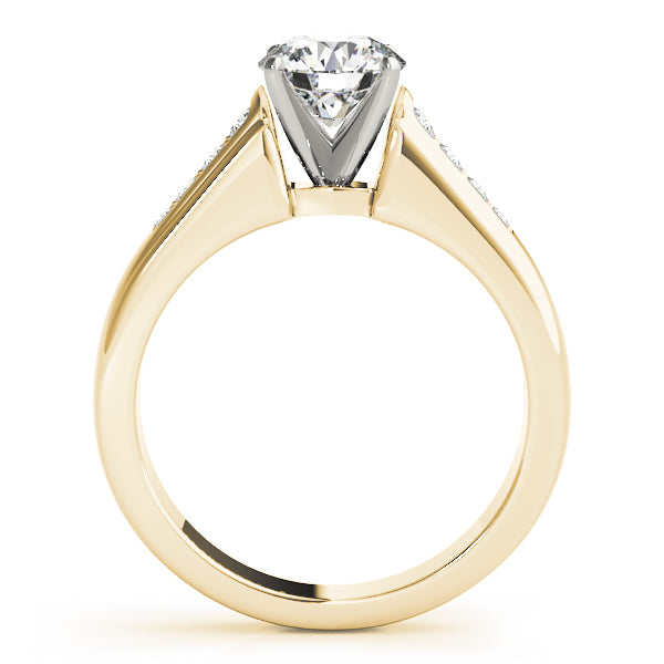 Single Row Channel Set Diamond Engagement Ring · 0.17 ct tw