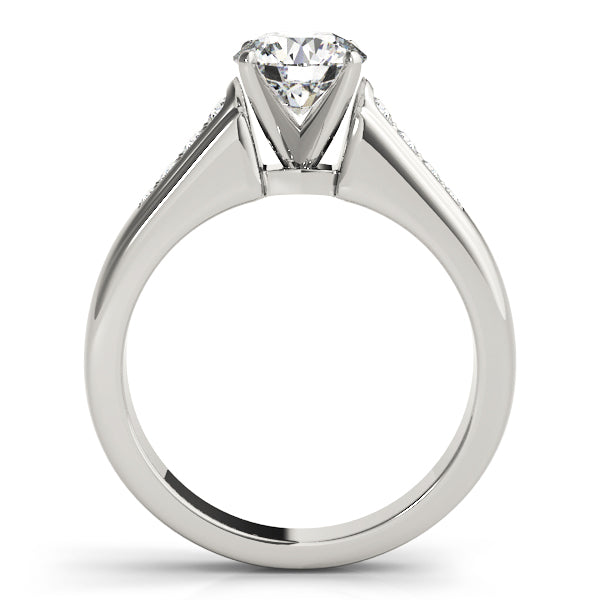 Single Row Channel Set Diamond Engagement Ring · 0.17 ct tw
