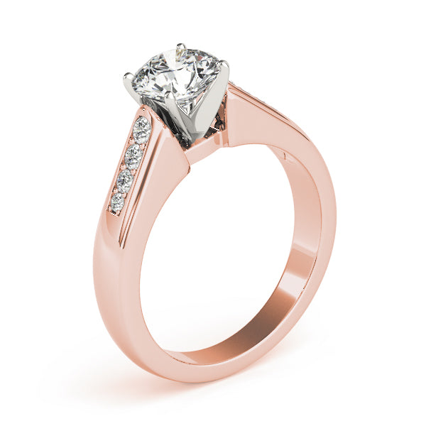 Single Row Channel Set Diamond Engagement Ring · 0.17 ct tw