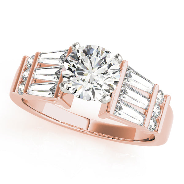 Baguette Fancy Shape Diamond Engagement Ring · 1.02 ct tw