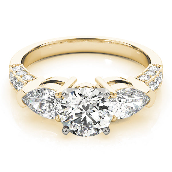 Pear Three-Stone Diamond Engagement Ring · 1.07 ct tw