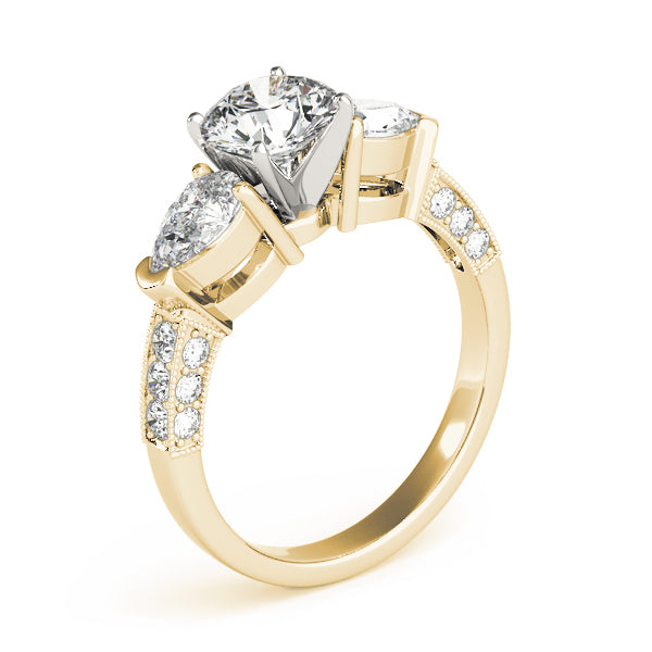 Pear Three-Stone Diamond Engagement Ring · 1.07 ct tw