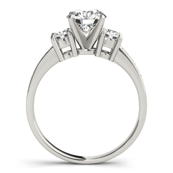 Round Three-Stone Diamond Engagement Ring · 0.40 ct tw