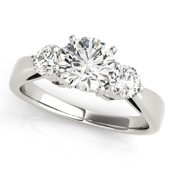 Round Three-Stone Diamond Engagement Ring · 0.50 ct tw