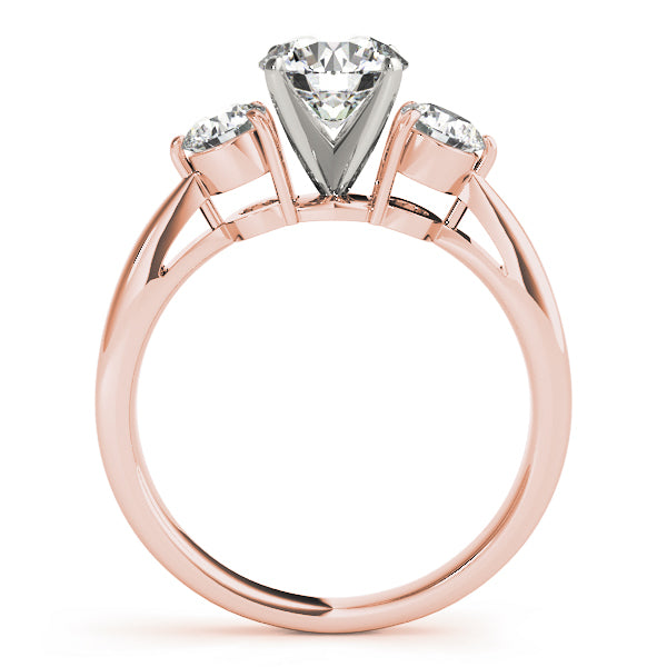 Round Three-Stone Diamond Engagement Ring · 0.50 ct tw