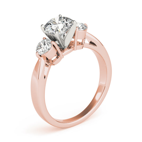 Round Three-Stone Diamond Engagement Ring · 0.50 ct tw