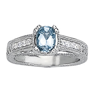 Oval Gemstone Fashion Ring · 0.50 ct tw