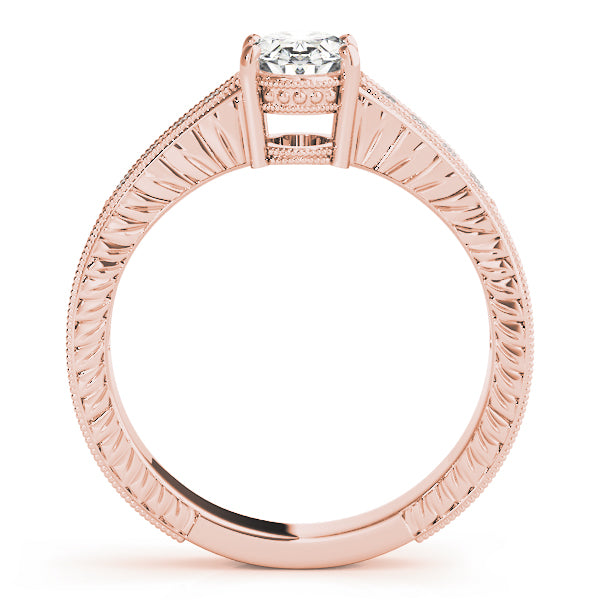 Oval Single Row Prong Set Diamond Engagement Ring · 0.20 ct tw