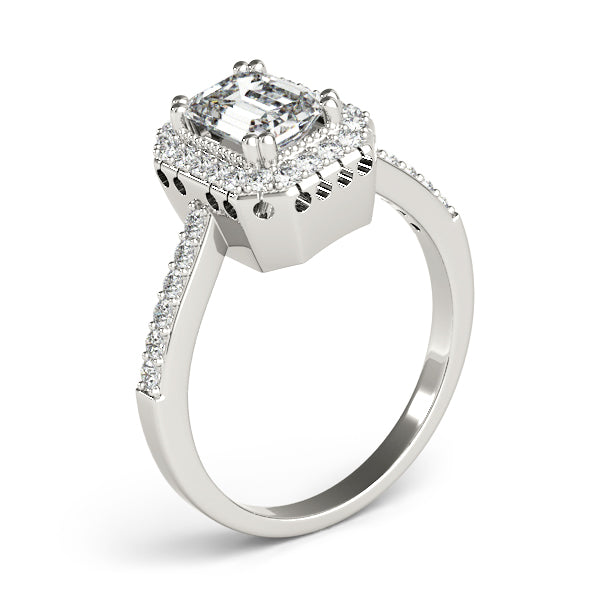 Emerald Gemstone Engagement Ring · 0.38 ct tw