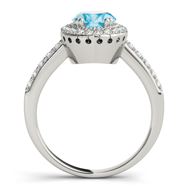 Oval Gemstone Engagement Ring · 0.25 ct tw