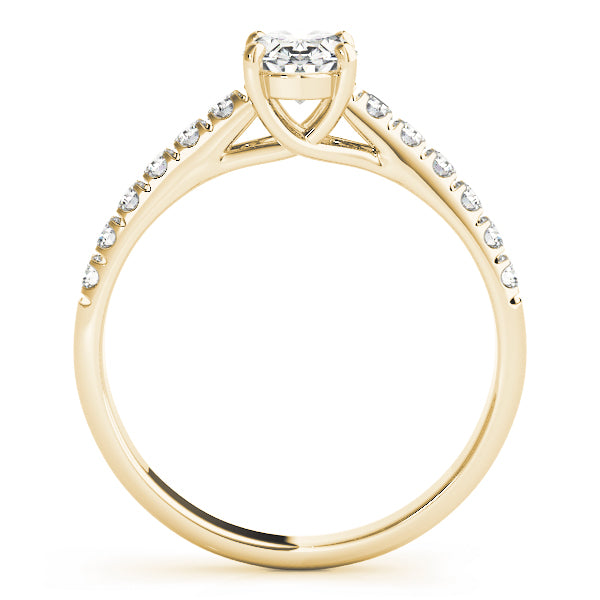 Oval Trellis Diamond Engagement Ring · 0.18 ct tw