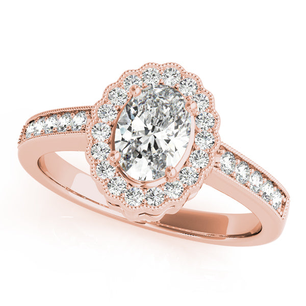 Oval Gemstone Engagement Ring · 0.24 ct tw