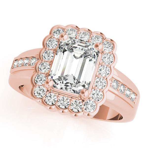 Emerald Gemstone Engagement Ring · 0.26 ct tw