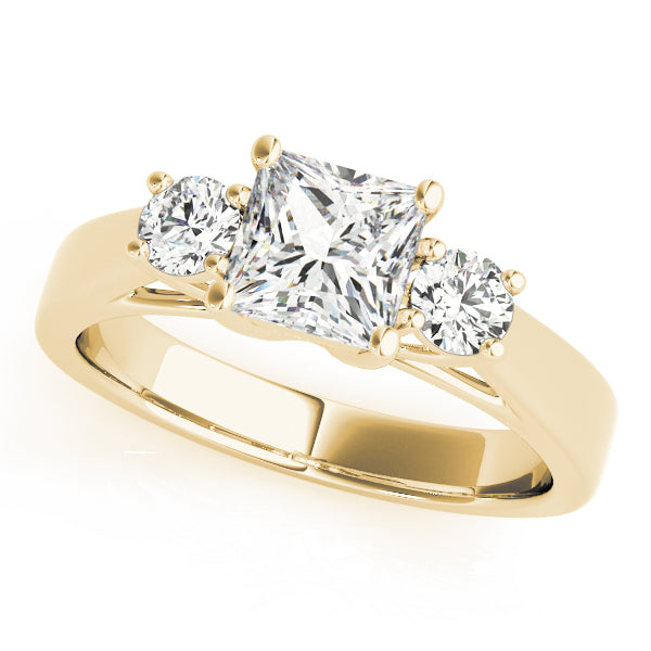 Square Three-Stone Princess Diamond Engagement Ring · 1.85 ct tw