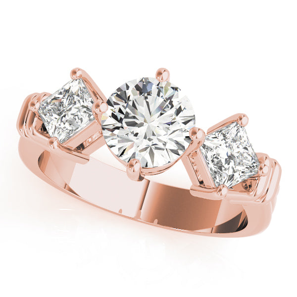 Round Three-Stone Diamond Engagement Ring · 1.82 ct tw